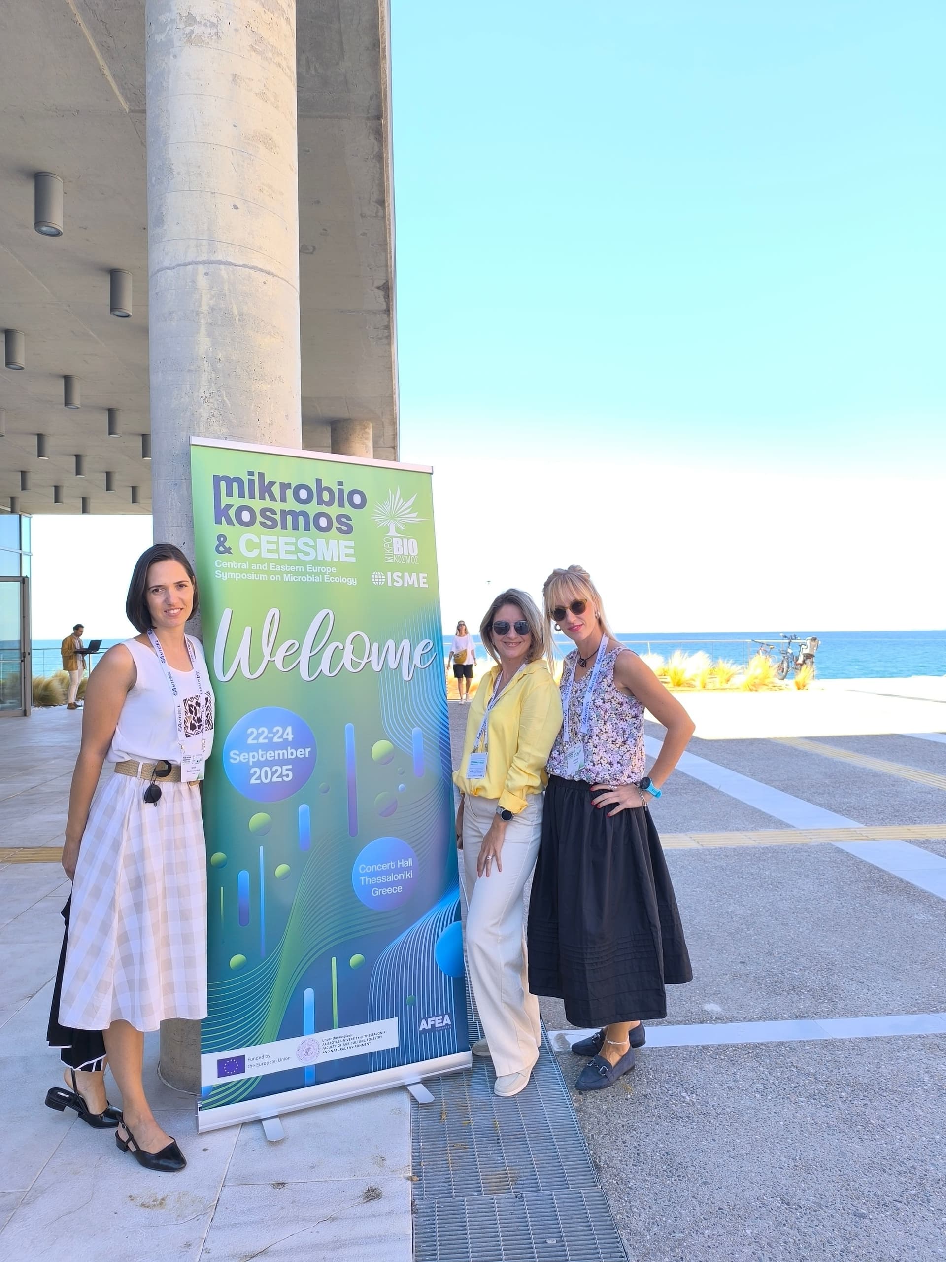 The IMGGE representatives at Mikrobiokosmos (from left to right): Dr Sanja Skaro Bogojevic, Dr Jelena Milovanovic and Dr Marijana Ponjavic