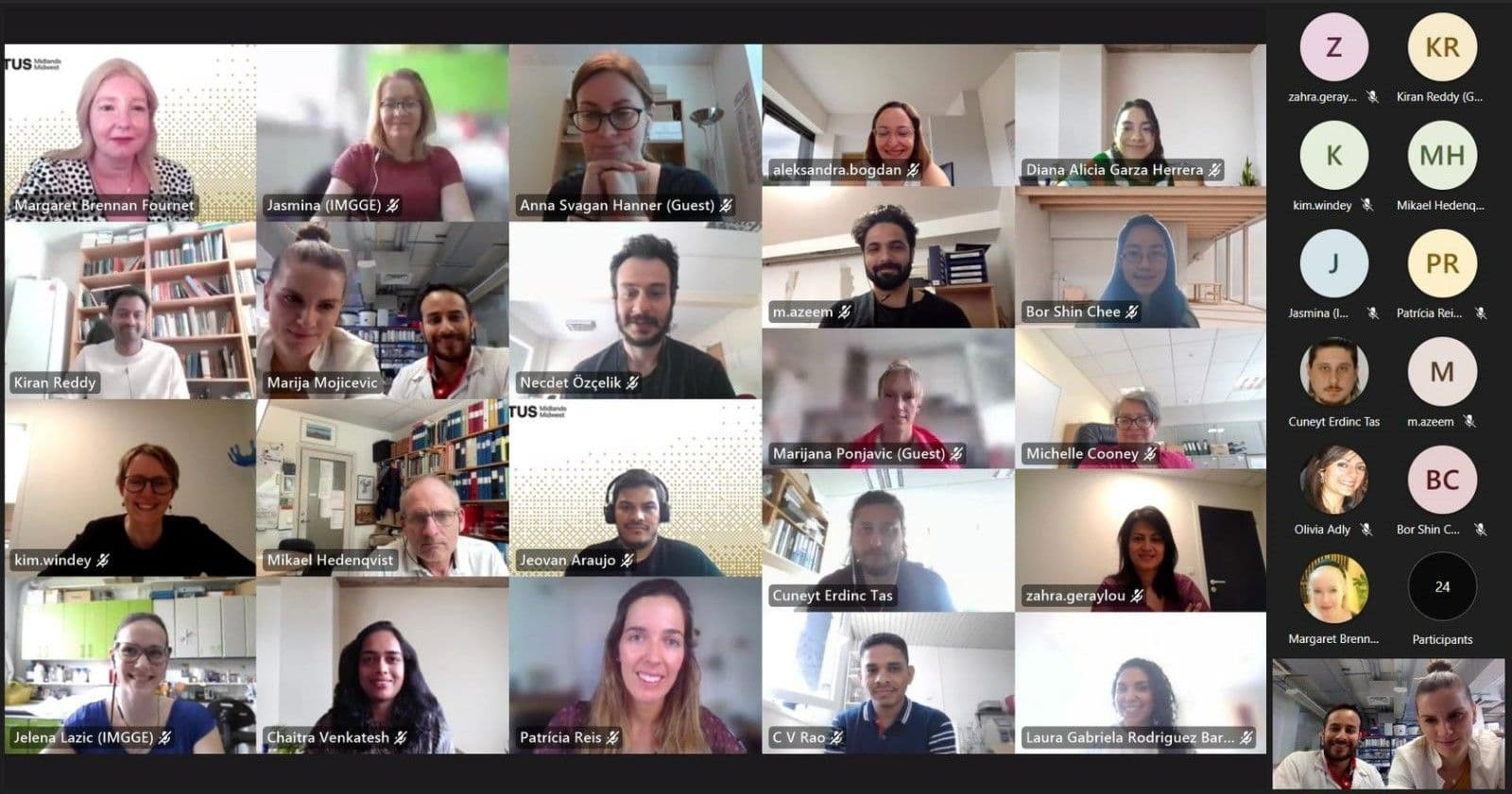 Second Steering Meeting zoom snapshot